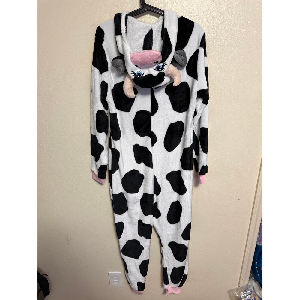 Spirit Halloween Cow Jumpsuit Adult M (8-10) - Picture 12 of 13